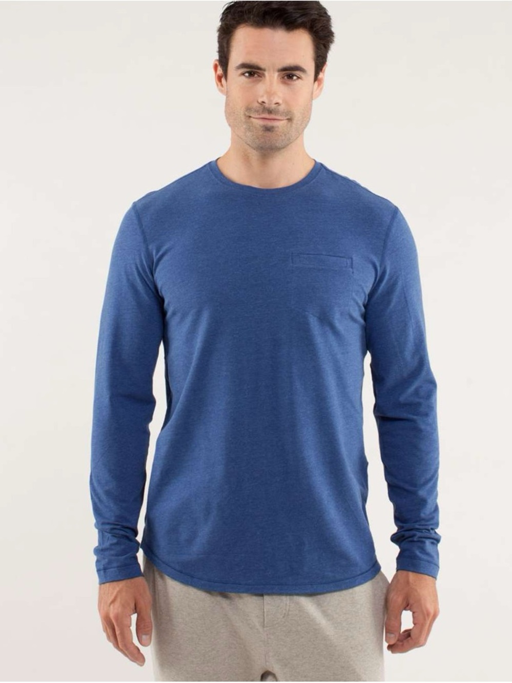 Lululemon 5 Year Basic Long Sleeve Hampton Blue Size Large